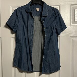 J. Crew Classic Blue Denim Shirt